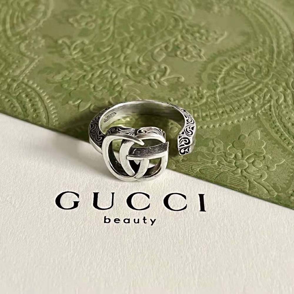 Gucci Women Double G Key Ring in Silver (4)