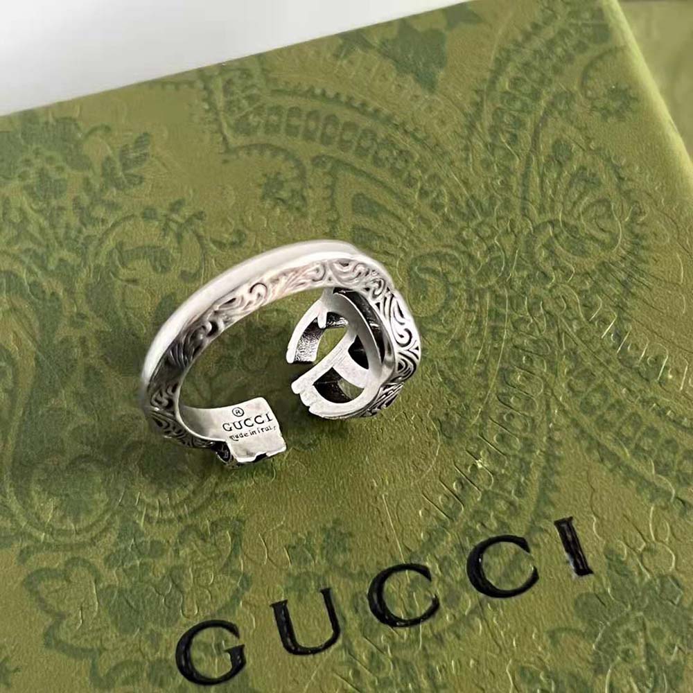 Gucci Women Double G Key Ring in Silver (6)