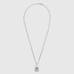 Gucci Women Guccighost Pendant Necklace in Silver