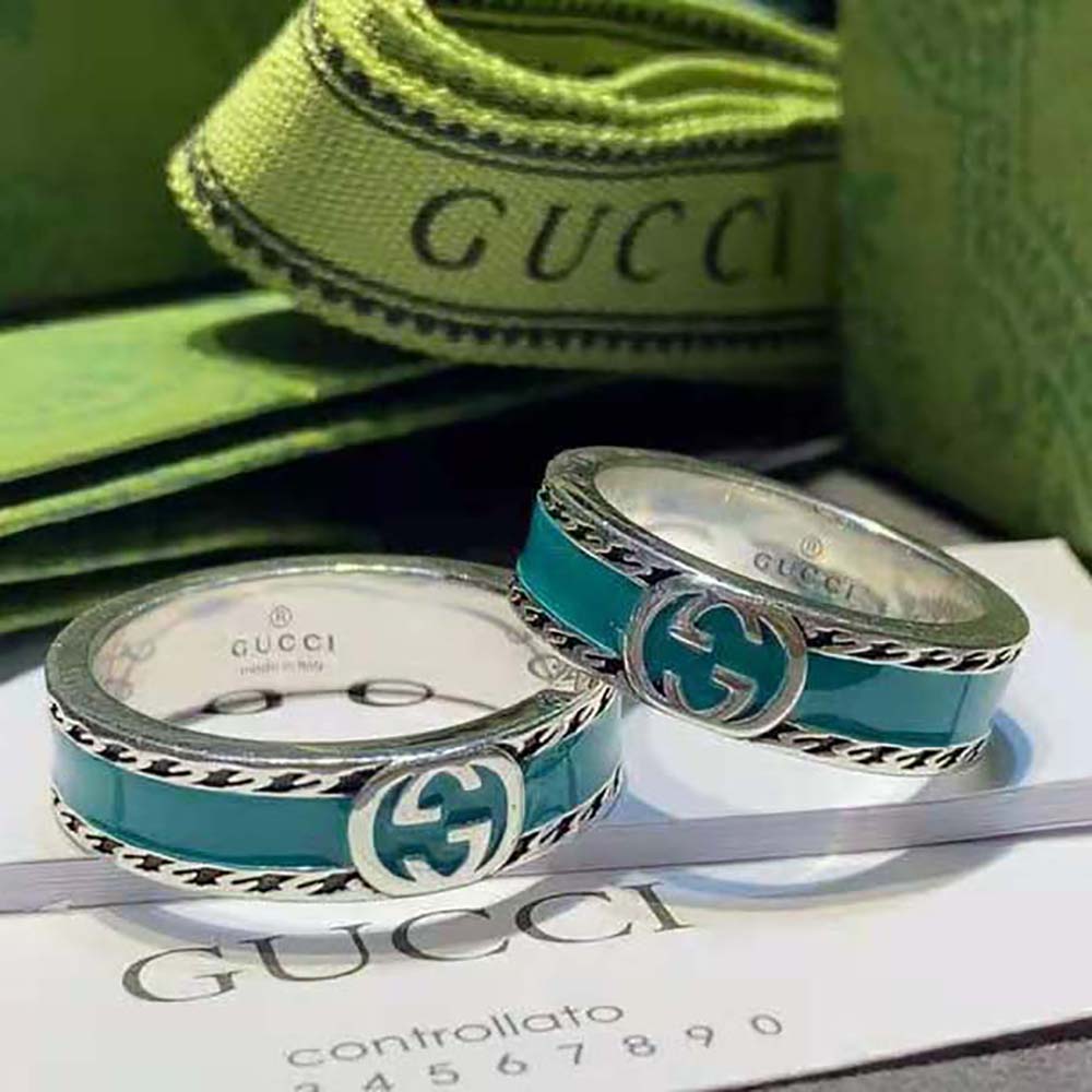 Gucci Women Ring with Iinterlocking G in Silver (2)