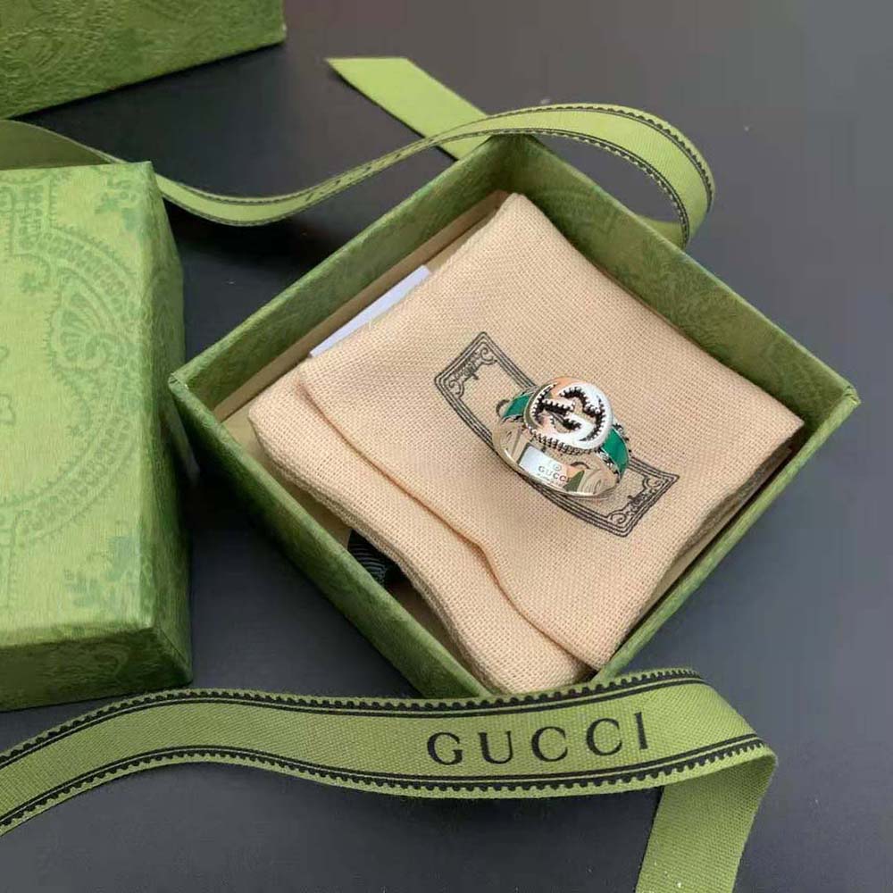 Gucci Women Ring with Interlocking G in Silver (10)