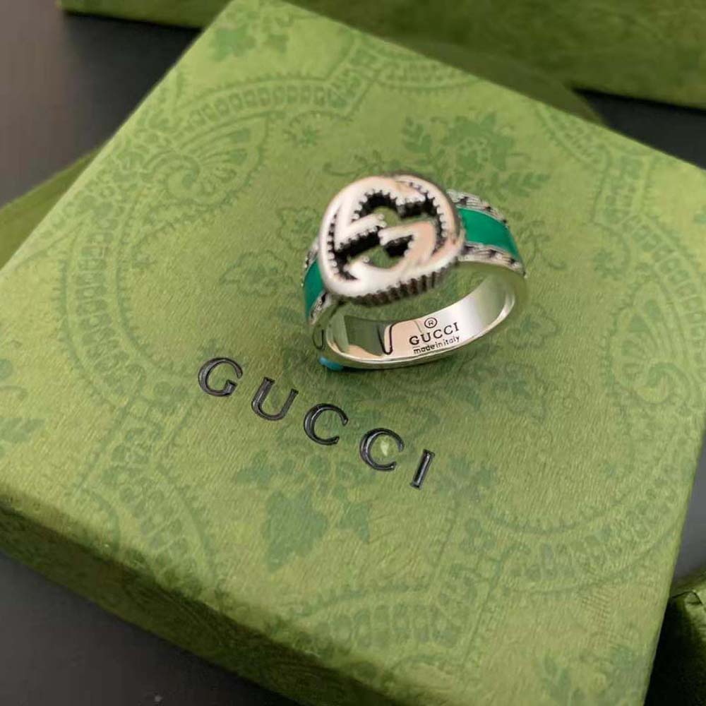 Gucci Women Ring with Interlocking G in Silver (5)