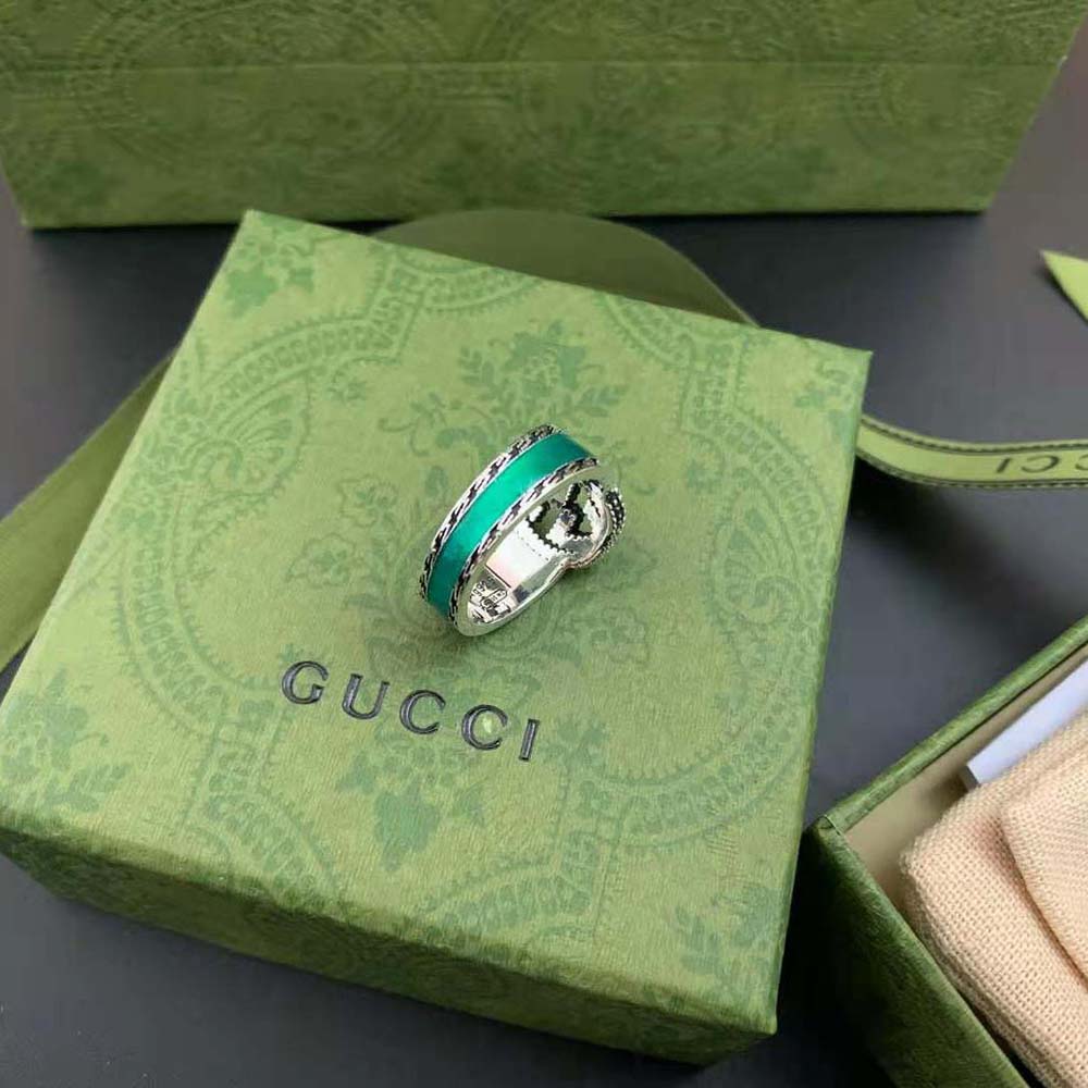 Gucci Women Ring with Interlocking G in Silver (7)