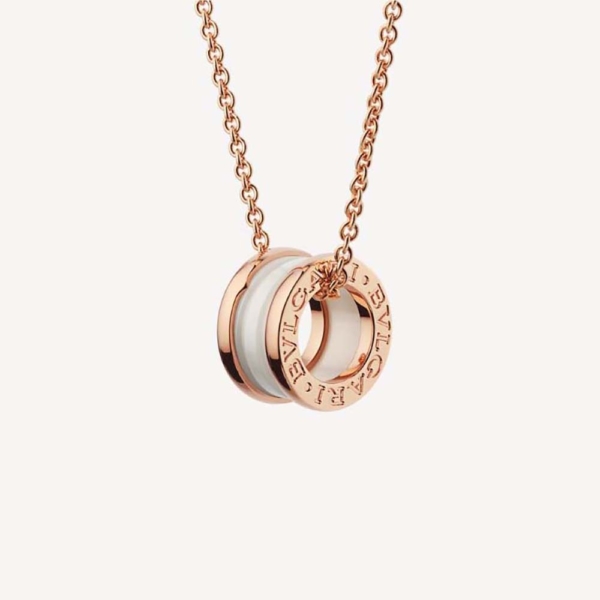 Bulgari B.zero1 Necklace with 18 kt Rose Gold Chain (1)