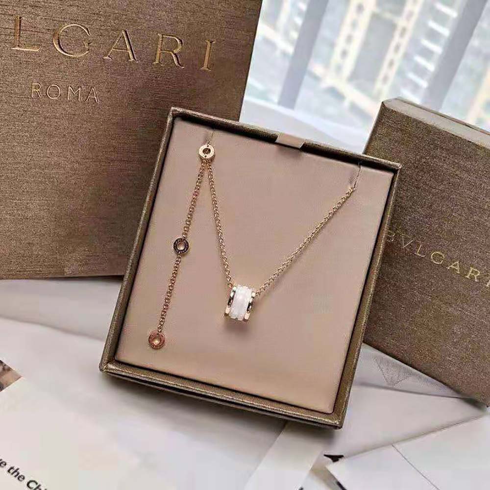 Bulgari B.zero1 Necklace with 18 kt Rose Gold Chain (2)