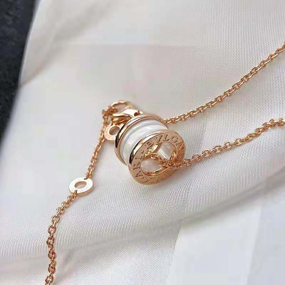 Bulgari B.zero1 Necklace with 18 kt Rose Gold Chain (4)