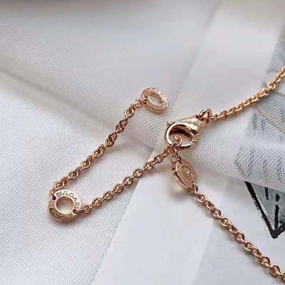 Bulgari B.zero1 Necklace with 18 kt Rose Gold Chain (7)