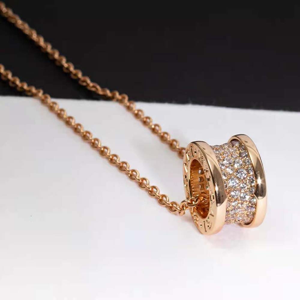 Bulgari B.zero1 Necklace with 18 kt Rose Gold Chain and 18 kt Rose Gold Pendant Set (2)