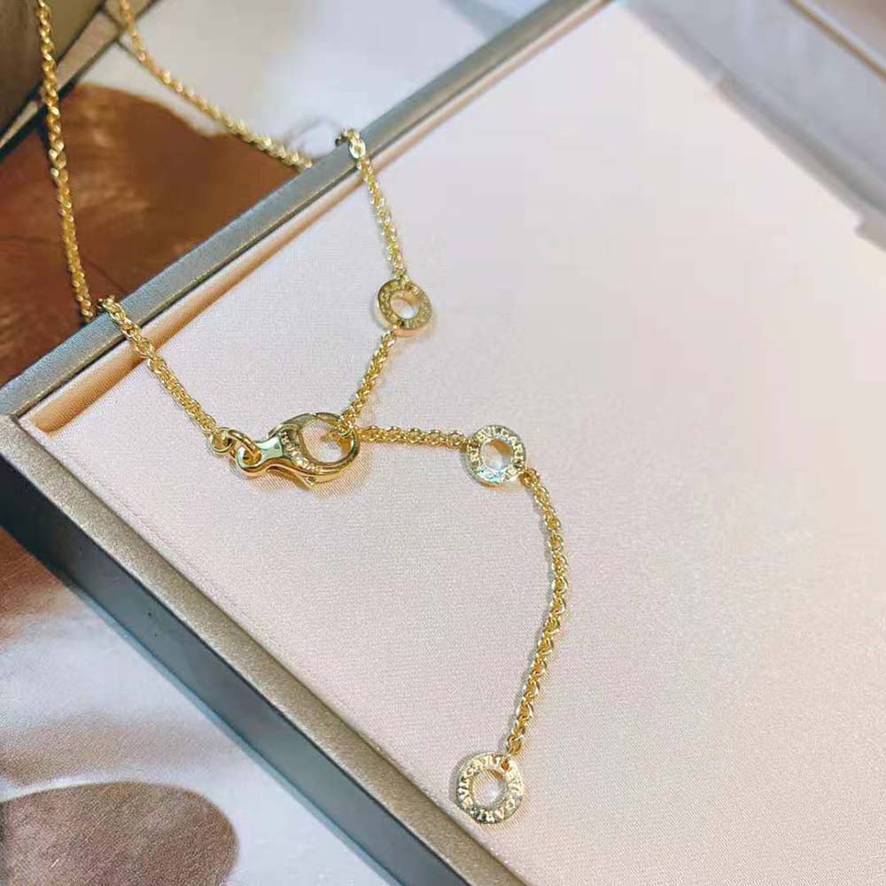 Bulgari B.zero1 Necklace with Small Round Pendant Both in 18kt Yellow Gold (9)