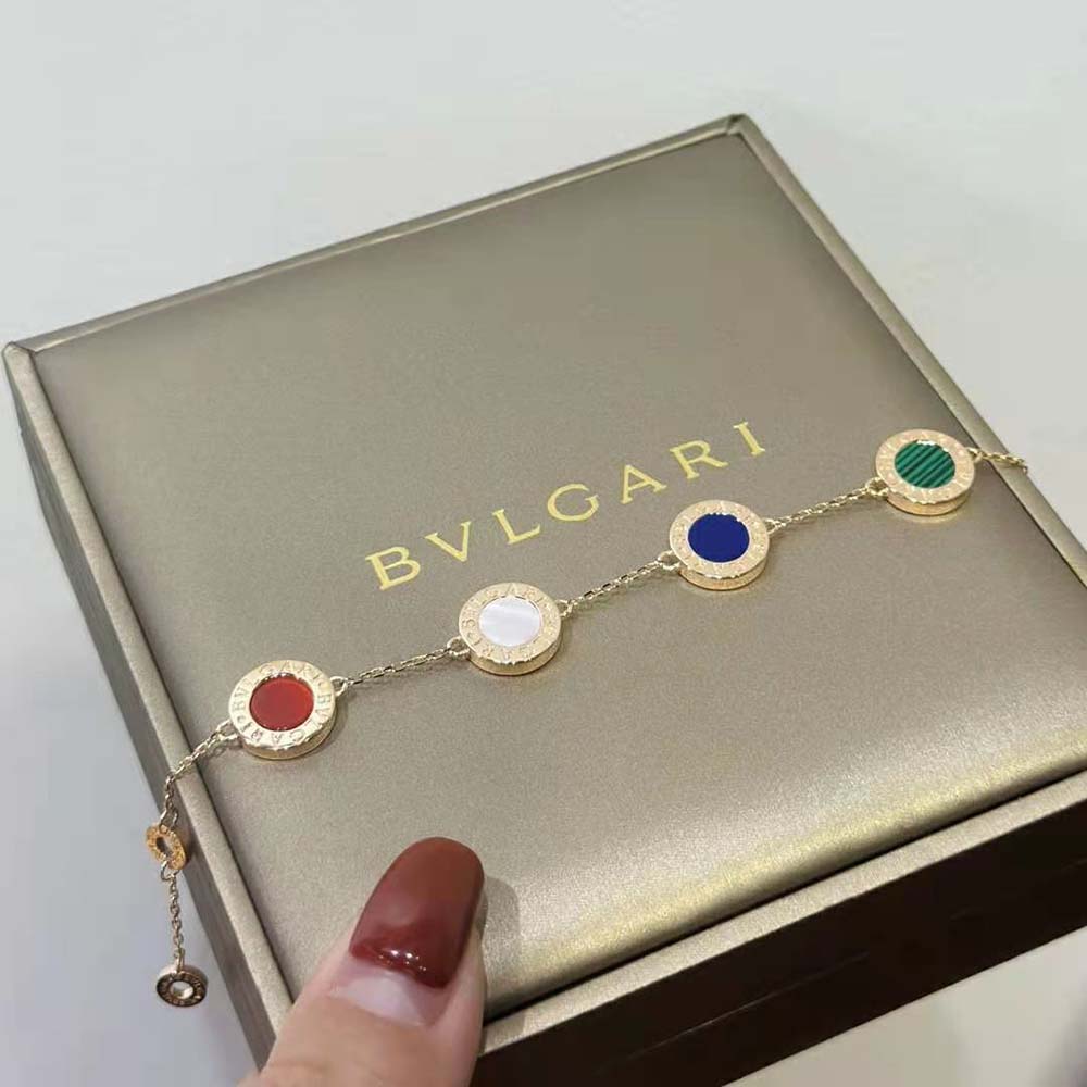 Bulgari BVLGARI BVLGARI 18 kt Rose Gold Chain Bracelet (4)