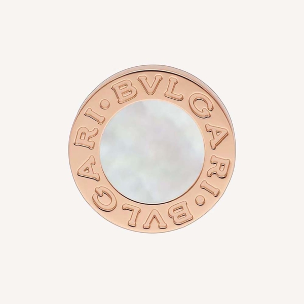 Bulgari BVLGARI BVLGARI 18 kt Rose Gold Single Stud Earring-White (1)