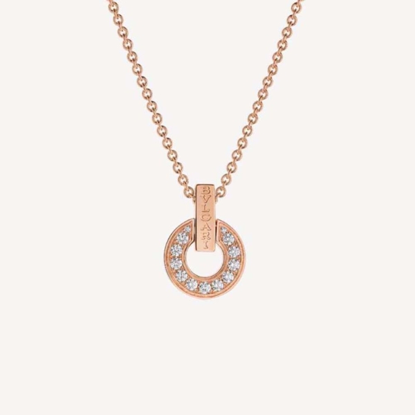 Bulgari BVLGARI BVLGARI Openwork 18 kt Rose Gold Necklace Set-Pink (1)