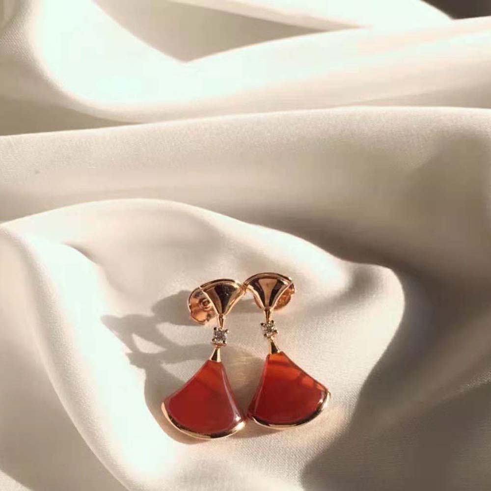 Bulgari DIVAS’ DREAM 18 kt Rose Gold Earrings Set-Red (5)