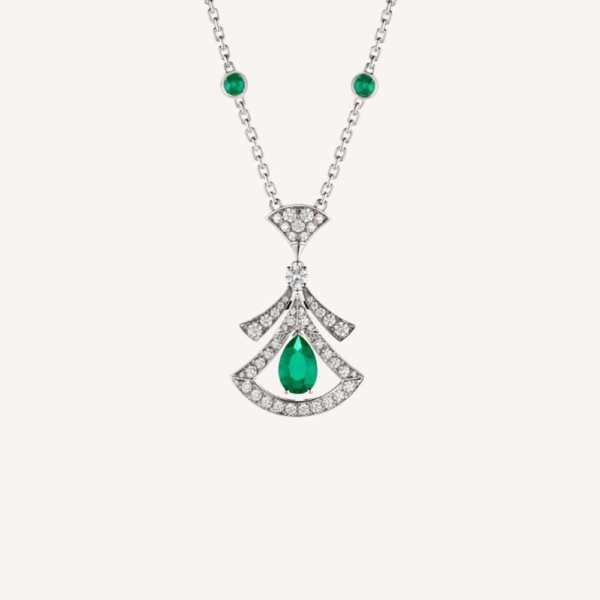 Bulgari DIVAS’ DREAM 18 kt White Gold Openwork Necklace Set (1)