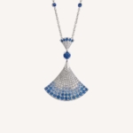 Bulgari DIVAS' DREAM 18 kt White Gold Pendant Necklace Set-Blue
