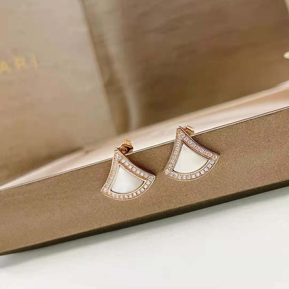 Bulgari DIVAS’ DREAM Stud Earrings in 18 kt Rose Gold Set (2)