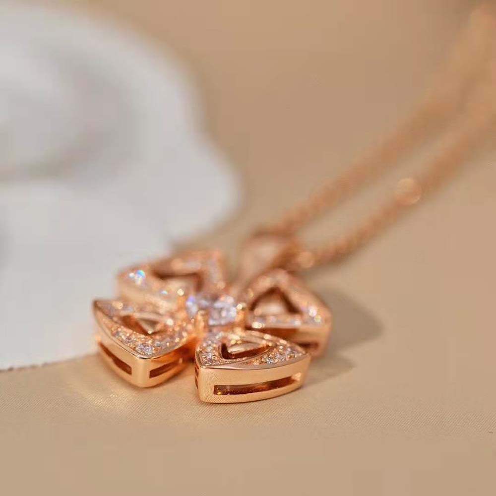 Bulgari Fiorever 18 kt Rose Gold Necklace Set (7)