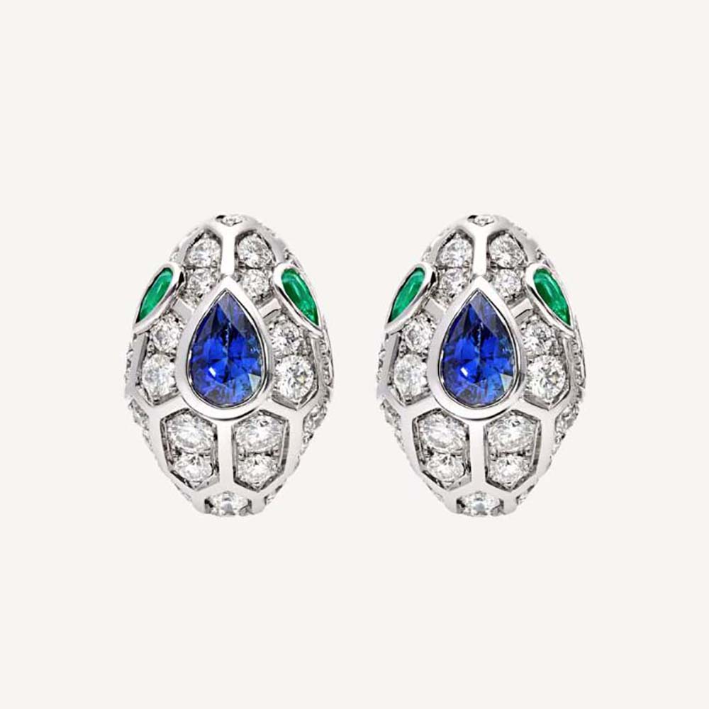 Bulgari Serpenti 18 kt White Dold Earrings (1)