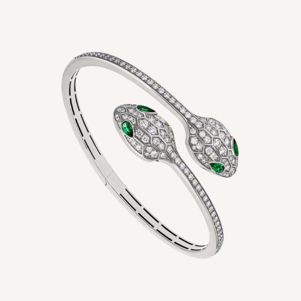 Bulgari Serpenti 18 kt White Gold Bracelet Set (1)
