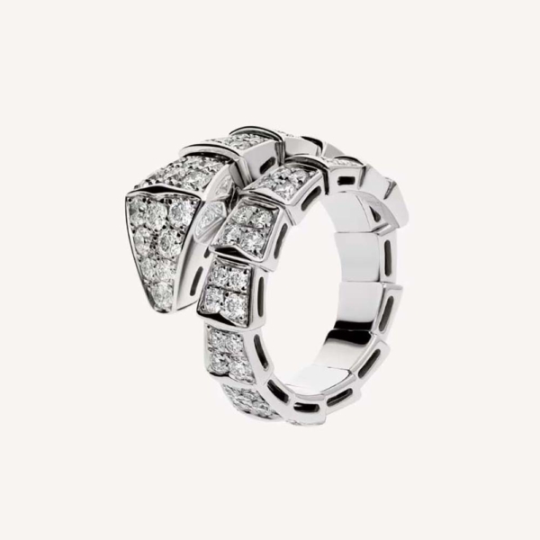 Bulgari Serpenti Viper One-coil Ring in 18 kt White Gold (1)