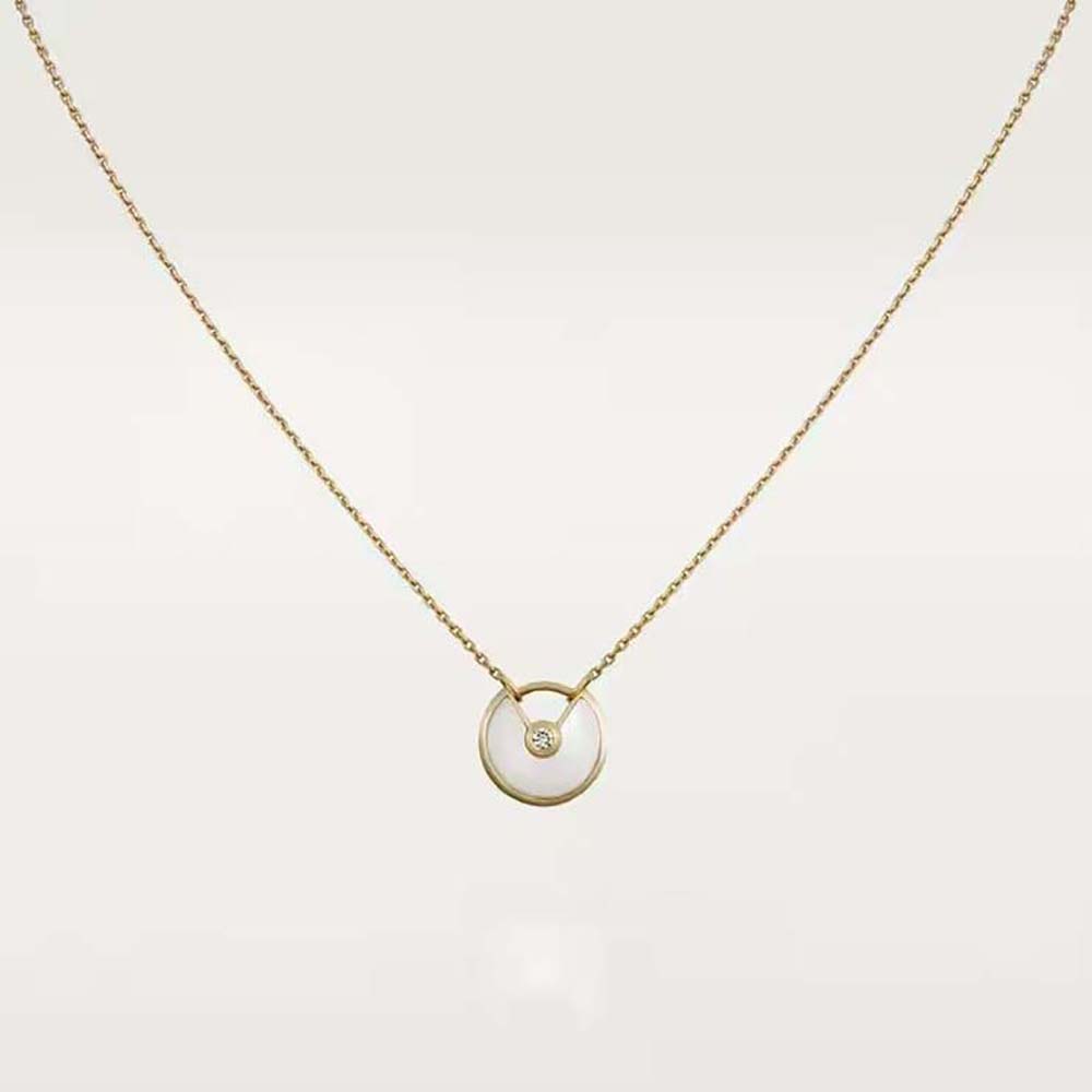 Cartier Women Amulette de Cartier Necklace XS Model 18K Yellow Gold