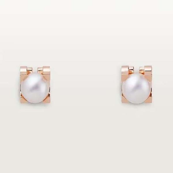 Cartier Women C De Cartier Earrings 18K Rose Gold (1)