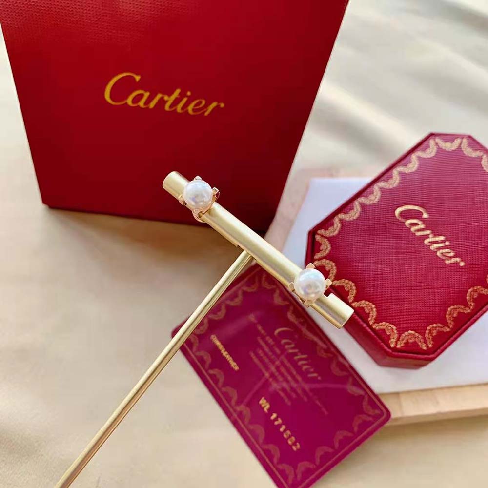 Cartier Women C De Cartier Earrings 18K Rose Gold (10)