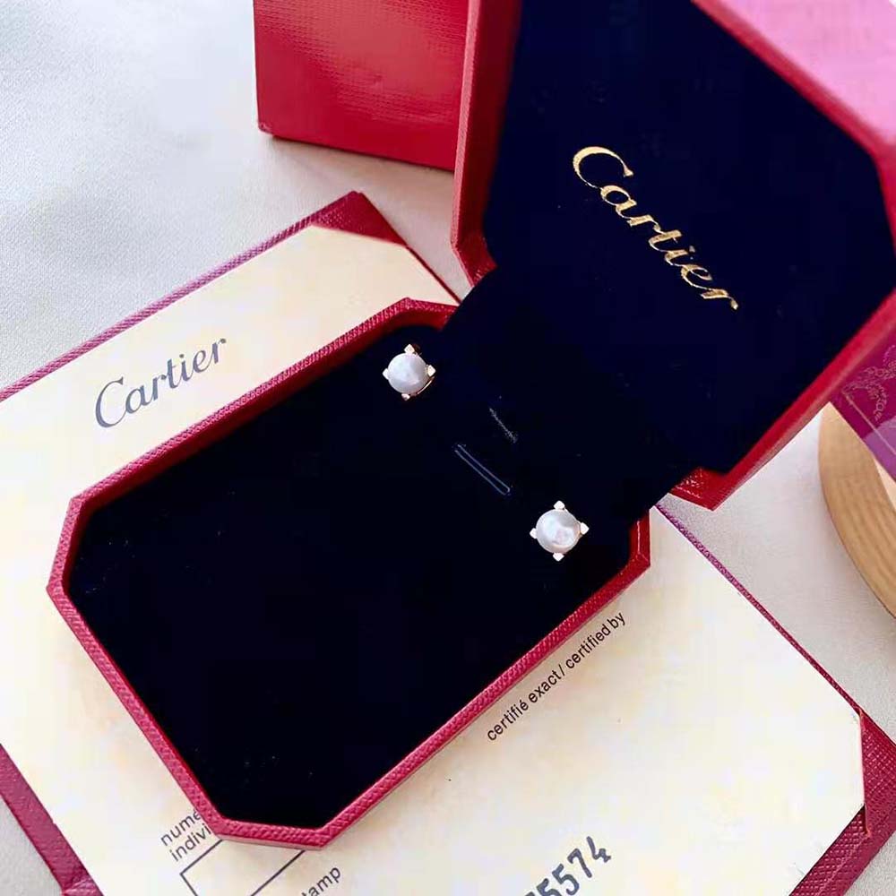 Cartier Women C De Cartier Earrings 18K Rose Gold (5)