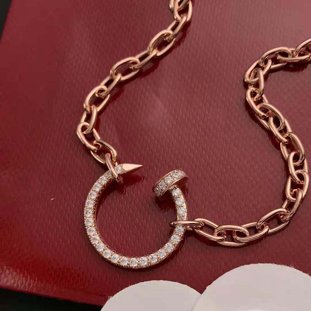 Cartier Women Juste un Clou Necklace 18K Rose Gold (5)