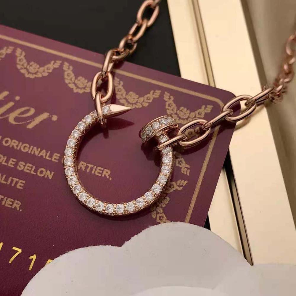 Cartier Women Juste un Clou Necklace 18K Rose Gold (9)