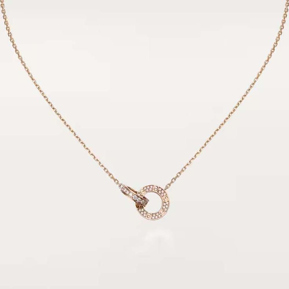 Cartier Women LOVE Necklace 18K Rose Gold (1)