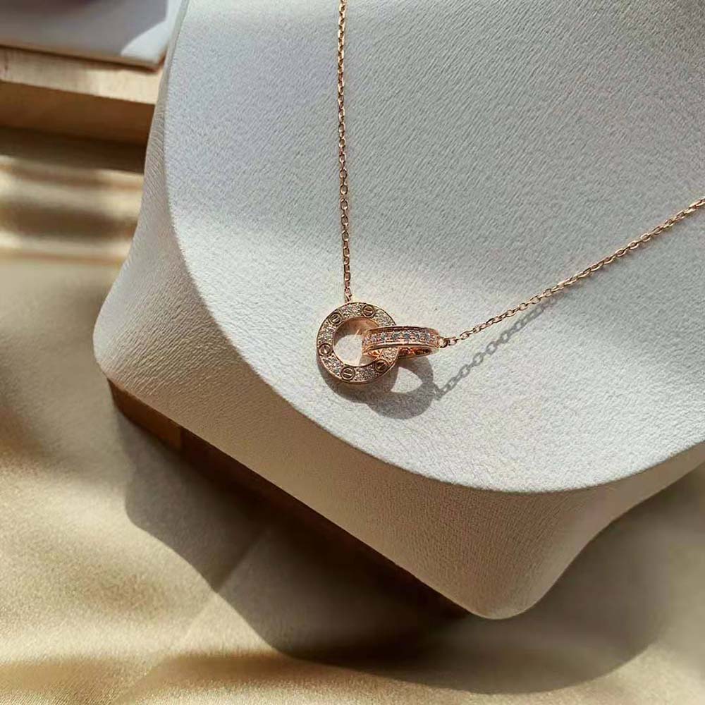 Cartier Women LOVE Necklace 18K Rose Gold (2)