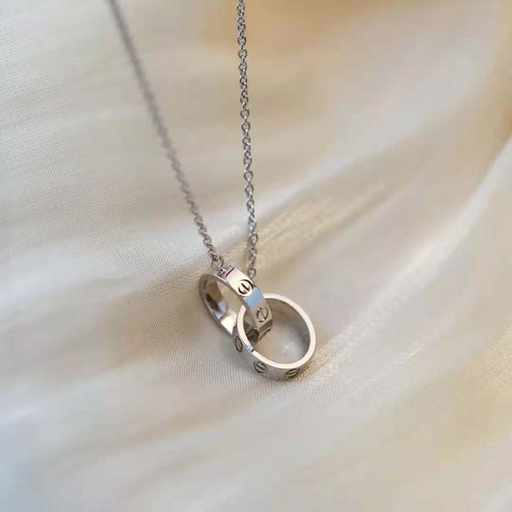 Cartier Women LOVE Necklace 18K White Gold (2)