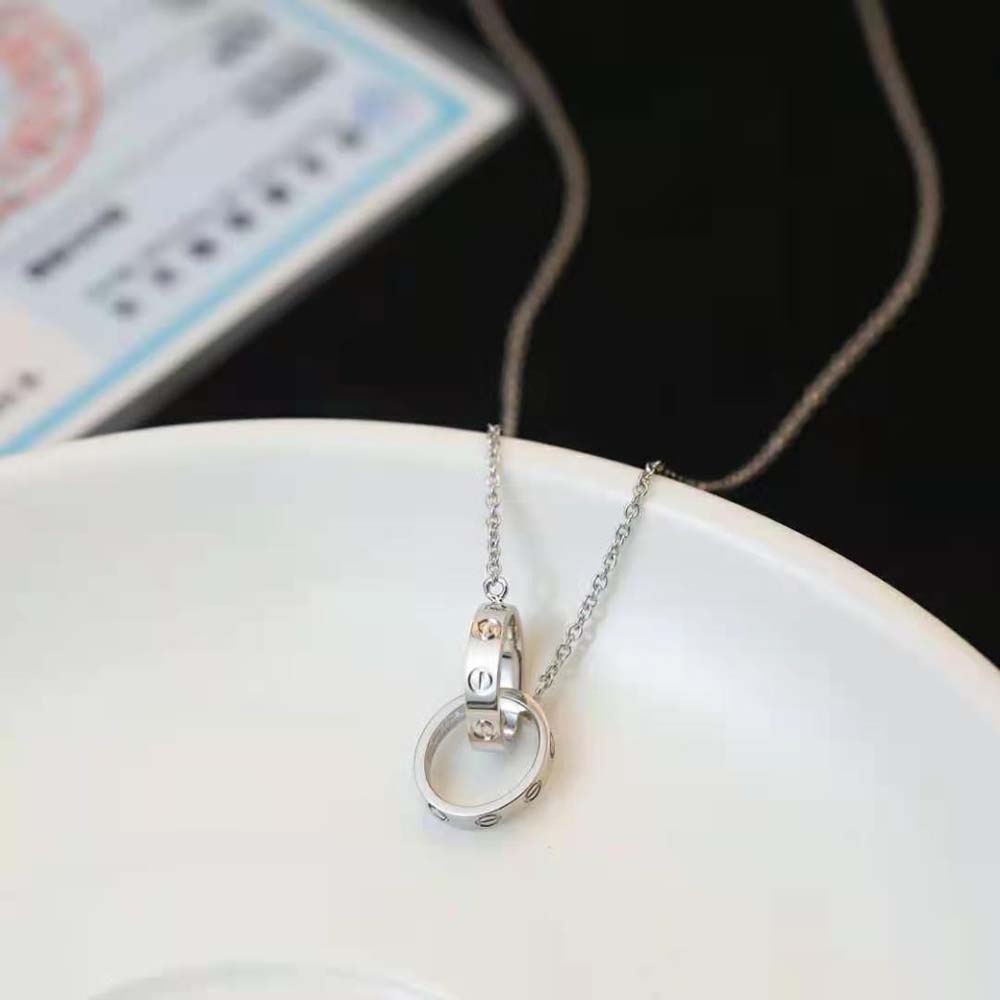 Cartier Women LOVE Necklace 18K White Gold (5)