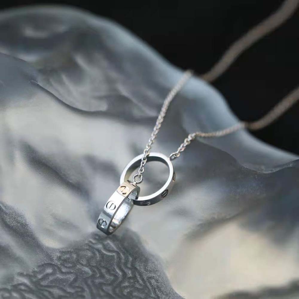 Cartier Women LOVE Necklace 18K White Gold (7)