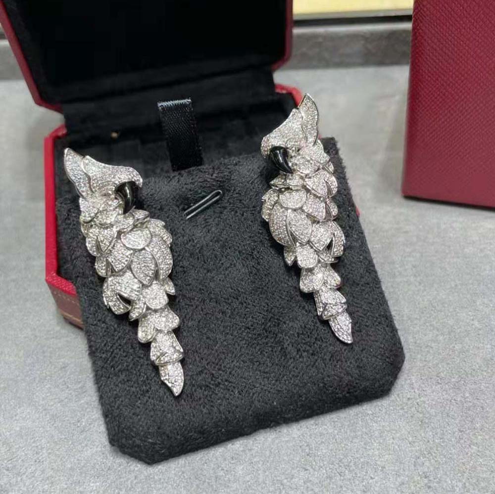 Cartier Women Les Oiseaux Libérés Earrings White Gold (3)