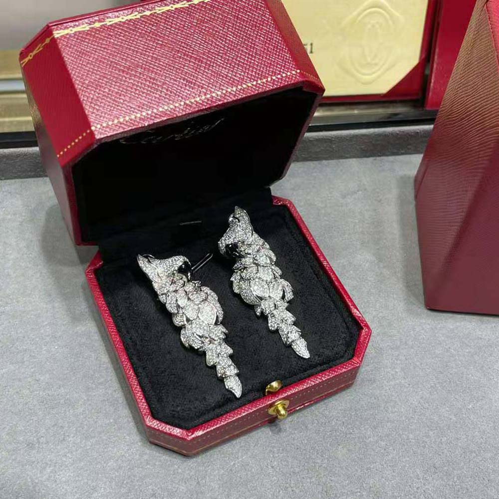 Cartier Women Les Oiseaux Libérés Earrings White Gold (4)