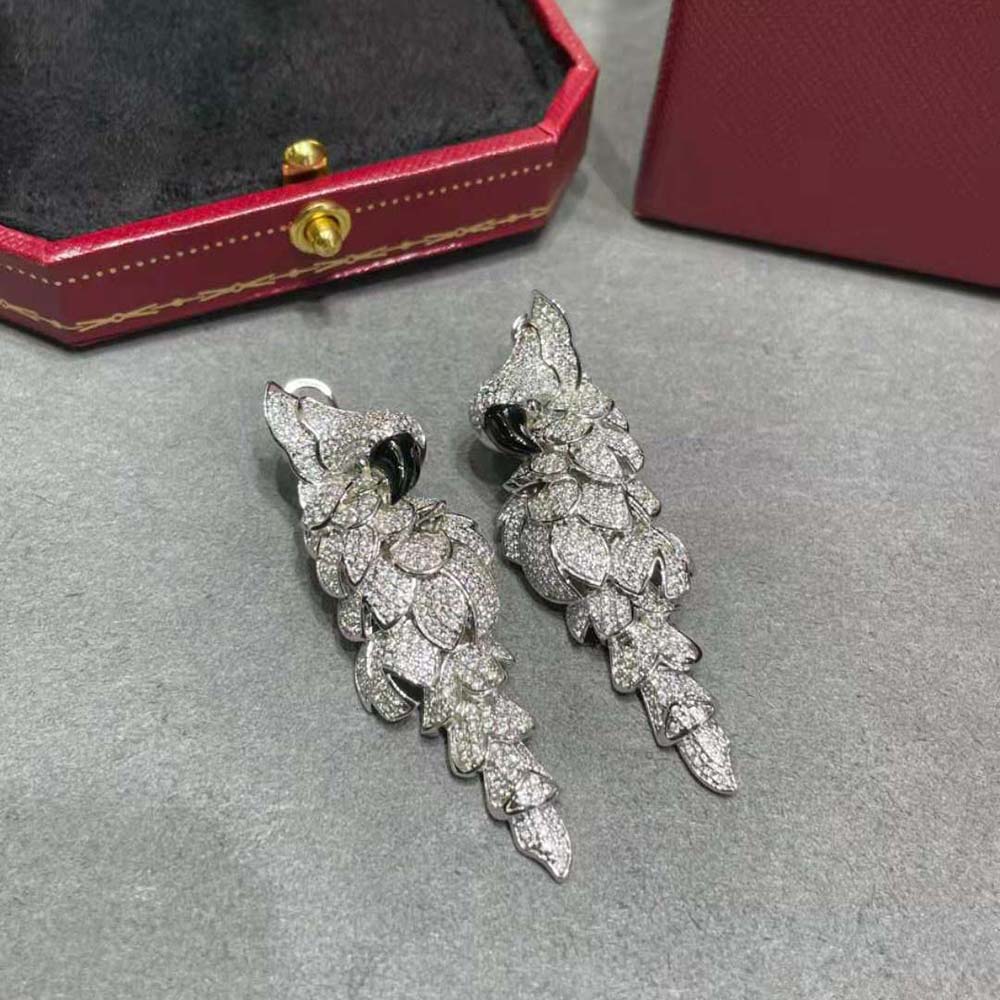 Cartier Women Les Oiseaux Libérés Earrings White Gold (6)
