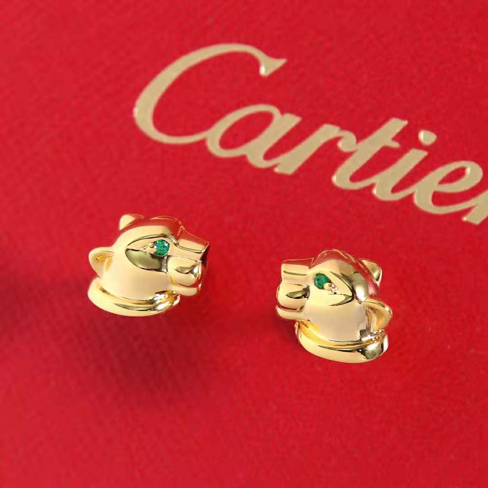 Cartier Women Panthère De Cartier Earrings 18K Yellow Gold (2)