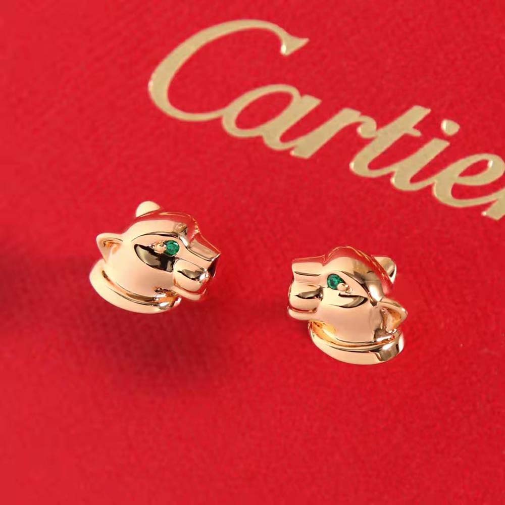 Cartier Women Panthère De Cartier Earrings 18K Yellow Gold (3)