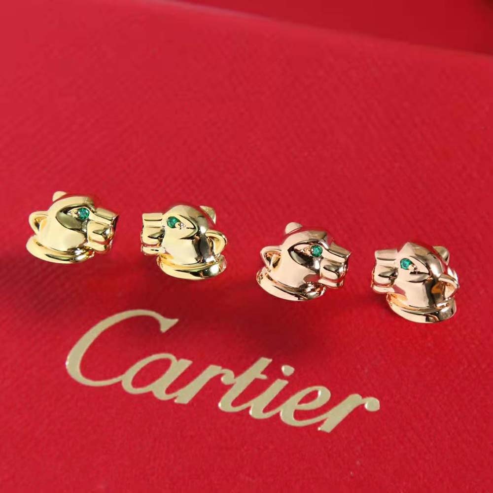 Cartier Women Panthère De Cartier Earrings 18K Yellow Gold (4)
