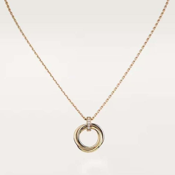 Cartier Women Trinity Necklace 18K White Gold (1)