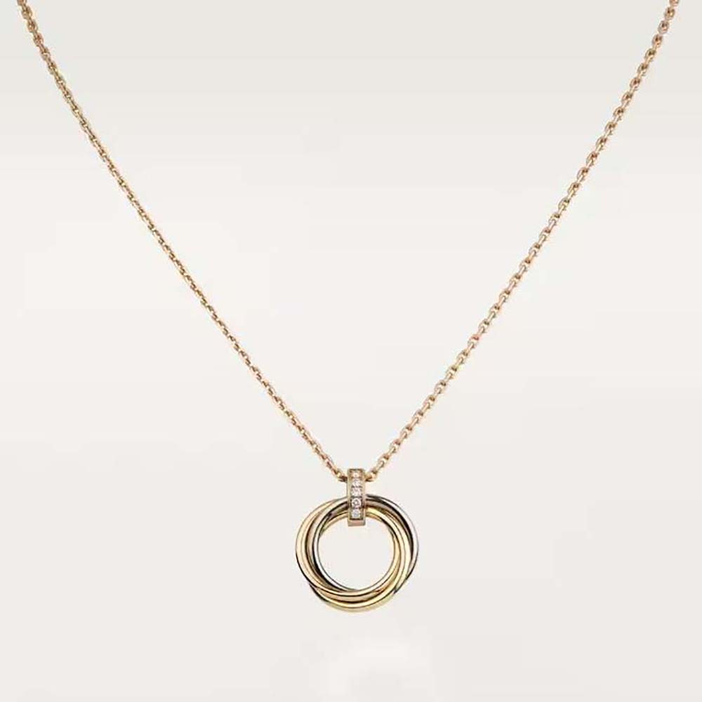 Cartier Women Trinity Necklace 18K White Gold