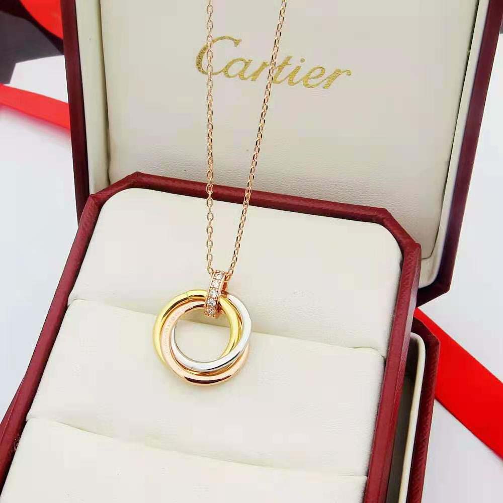 Cartier Women Trinity Necklace 18K White Gold (2)