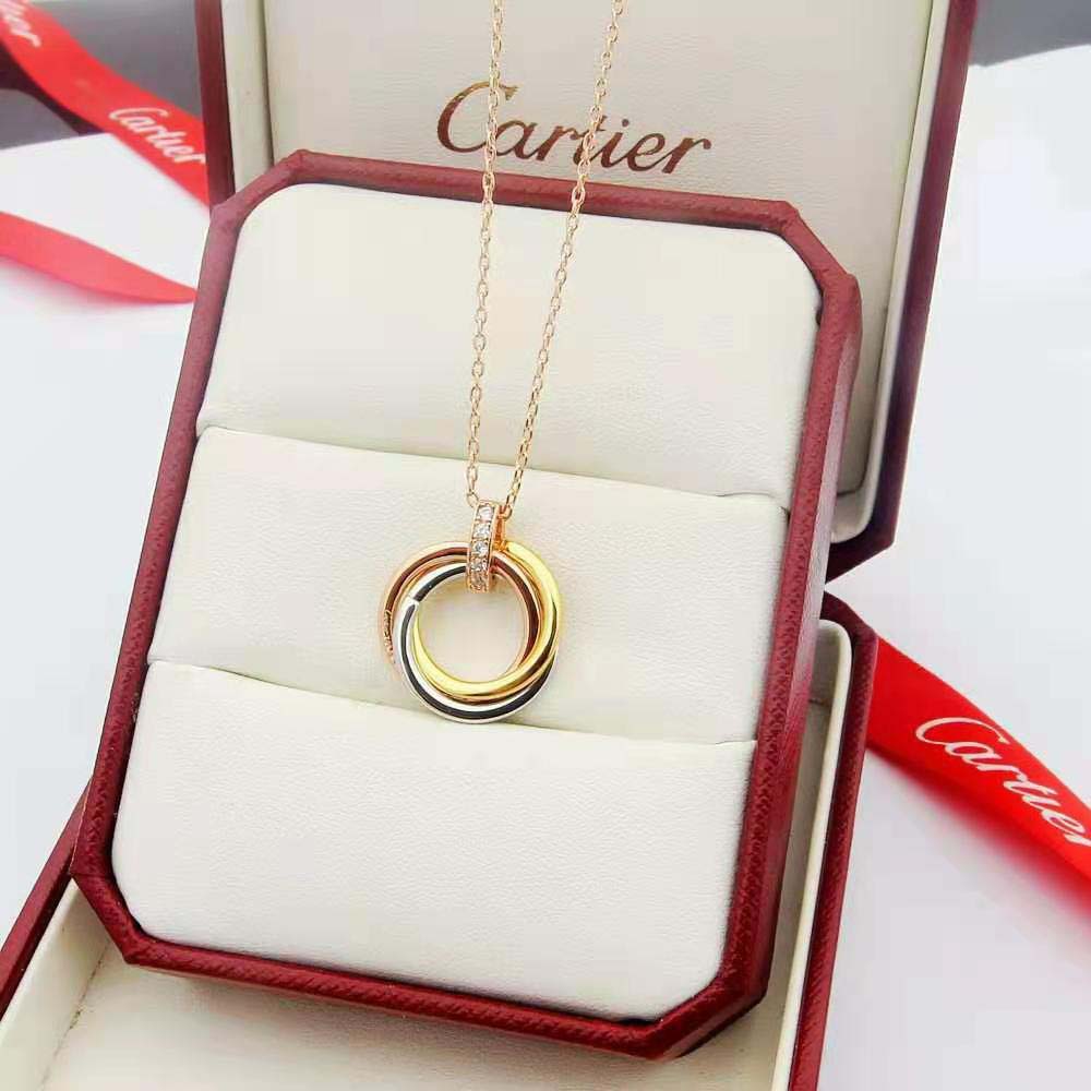 Cartier Women Trinity Necklace 18K White Gold (3)