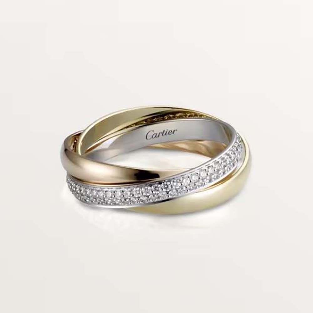 Cartier Women Trinity Ring Small Model 18K White Gold
