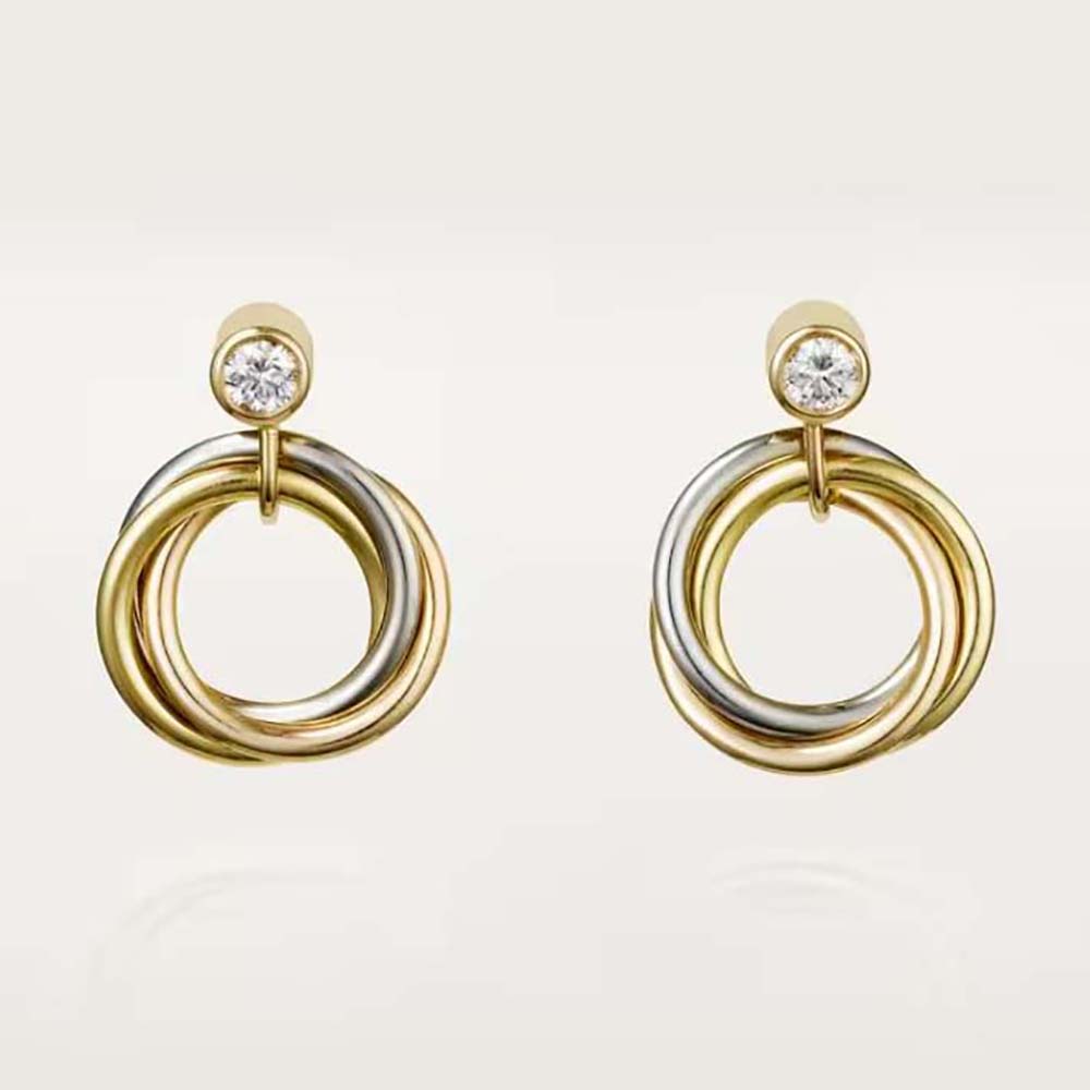 Cartier Women Trinity earrings 18K White Gold (1)
