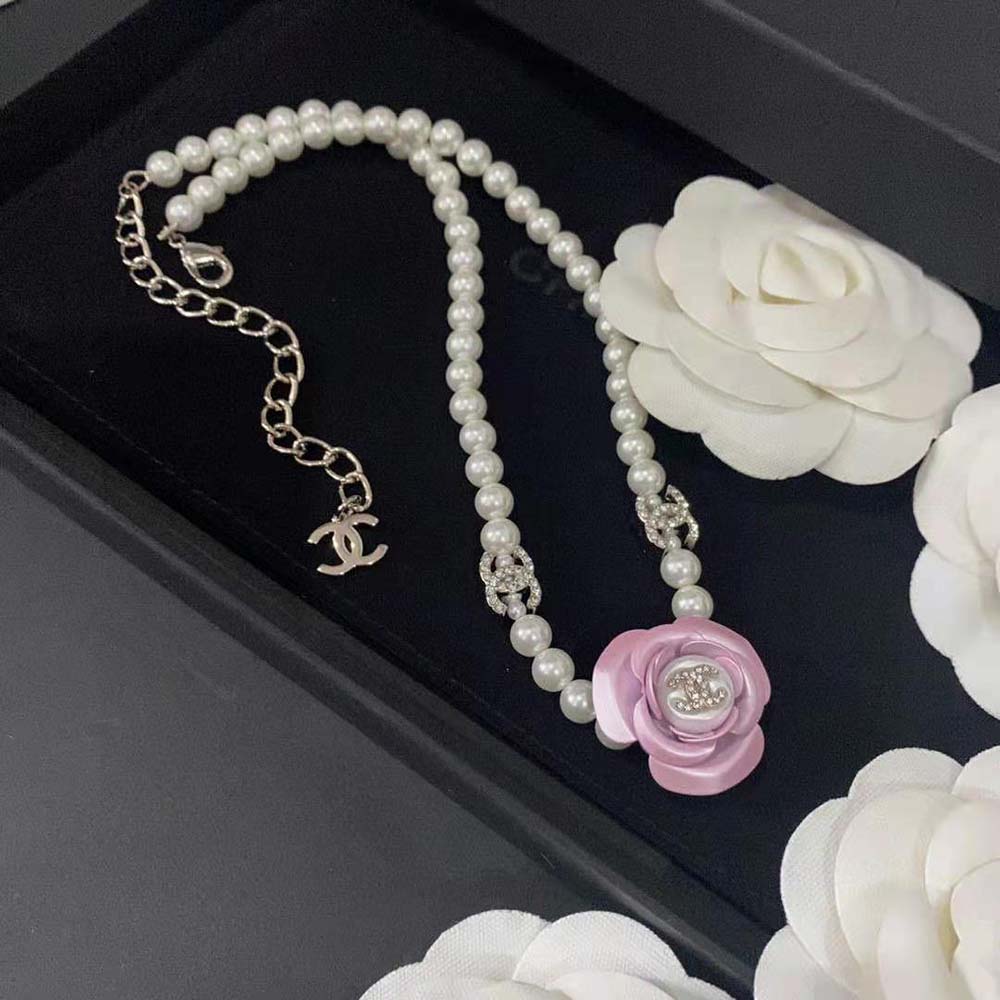 Chanel Women Choker in Metal Glass Pearls Imitation Pearls & Strass (2)