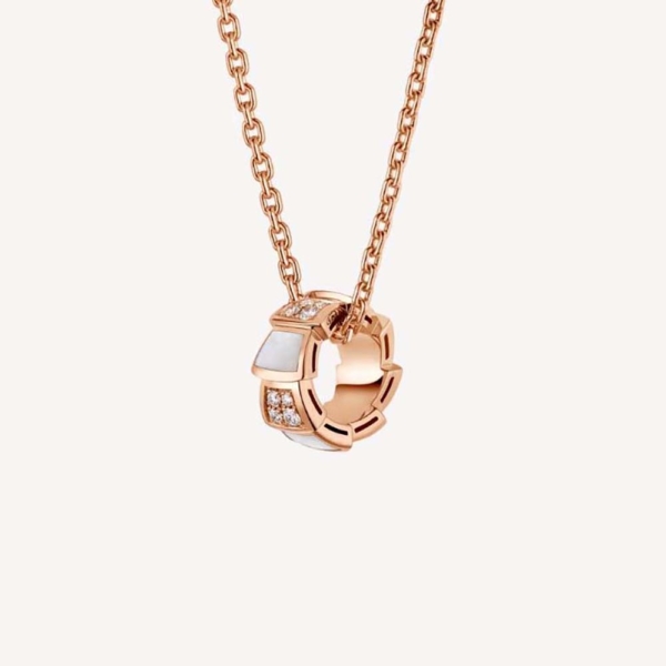 Bulgari Serpenti Viper 18 kt Rose Gold Necklace Set (1)