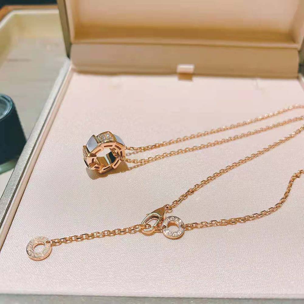 Bulgari Serpenti Viper 18 kt Rose Gold Necklace Set (4)